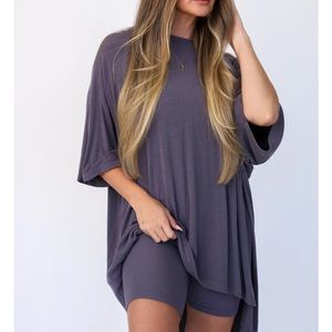 The Foxy Kind All Weekend Long Set in Slate